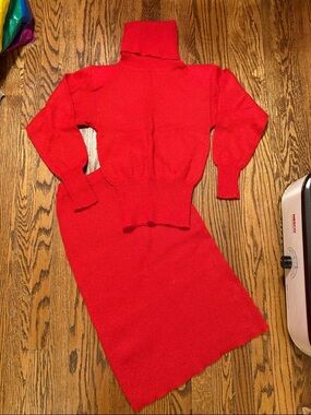 VINTAGE CHRISTIAN DIOR COTTON SKIRT SET